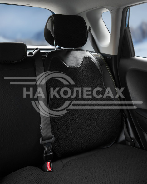 Накидка с подогревом на задн.сид. PRO, 12/24В, 33Вт,встр.пульт,искусст.мех/кожа,черн.