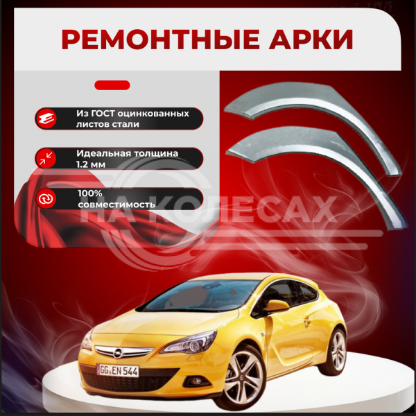 Ремонтные задние арки Opel Astra GTC