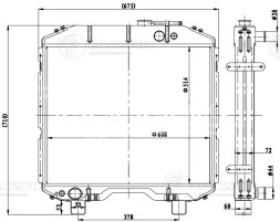 Радиатор охлаждения для автомобилей ПАЗ 3205