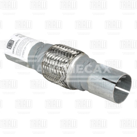 Переходник 50/50 L=250 под хомут с виброкомпенсатором 50х100 (нержавеющая алюминизированная сталь)