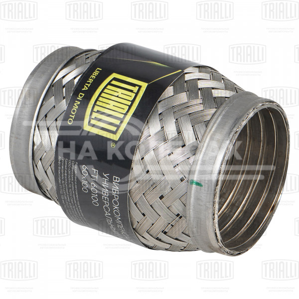 Виброкомпенсатор выхлопной трубы (Гофра) 60x100 InterLock (нержавеющая сталь)