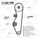 Ремкомплект ГРМ для автомобилей Лада Granta (10-) 8V (ремень/1 ролик) (GD 790)