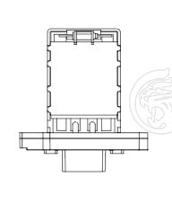Резистор электровентилятора отопителя для автомобилей Chevrolet Lacetti (04-)/Captiva (06-)/Opel Antara (06-) (manual A/C)