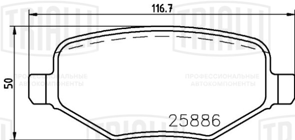Колодки тормозные для автомобилей Ford Explorer (10-) дисковые задние