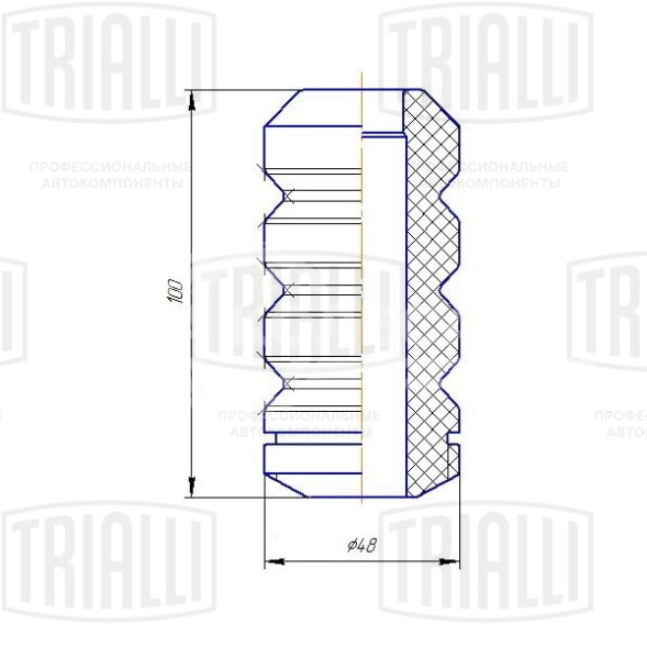 Ремонтный комплект переднего амортизатора (кожух + отбойник) для автомобиля Лада 2170-2172 Priora/2190 Granta/2192/2194 Kalina II