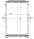 Радиатор охлаждения для автомобилей Renault Trucks Magnum (04-) (с рамкой)