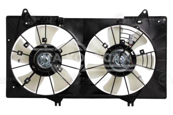 Электровентилятор охлаждения с кожухом (2 вент.) для автомобилей Mazda 6 (GH) (07-) 1.8i/2.0i