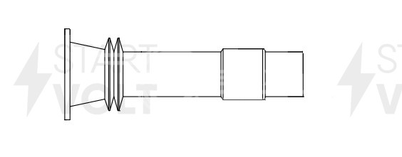 Наконечник катушек зажигания для автомобилей Opel Astra H (04-)/Astra G (98-)/Vectra B (95-)/Corsa C (00-)