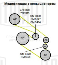 Ролик приводного ремня для автомобилей BMW 3 E46 (98-)/3 E90 (05-) 1.6i/1.8i/2.0i [N45; 46N] (опорный)
