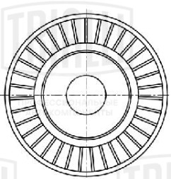 Ролик приводного ремня для автомобилей BMW 3 E46 (98-)/3 E90 (05-) 1.6i/1.8i/2.0i [N45; N46] (только ролик натяжителя)