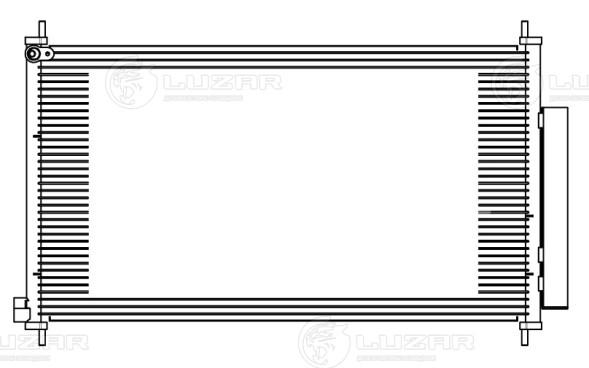 Радиатор кондиционера для автомобилей CR-V (12-) 2.0i/2.4i