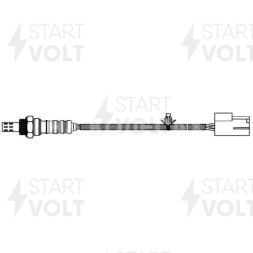 Датчик кислорода для автомобилей Nissan Almera N16 (00-) 1.5i/1.8i/Primera (02-) 1.6i/1.8i после катализатора