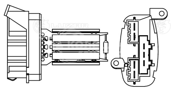 Резистор электровентилятора отопителя для автомобилей Mercedes-Benz Sprinter (95-)/VW LT (96-)