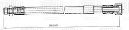 Шланг тормозной для автомобилей КамАЗ 5320 L=595мм (гайка-штуцер)