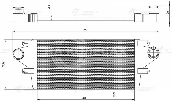 ОНВ (радиатор интеркулера) для автомобилей ГАЗ 3308