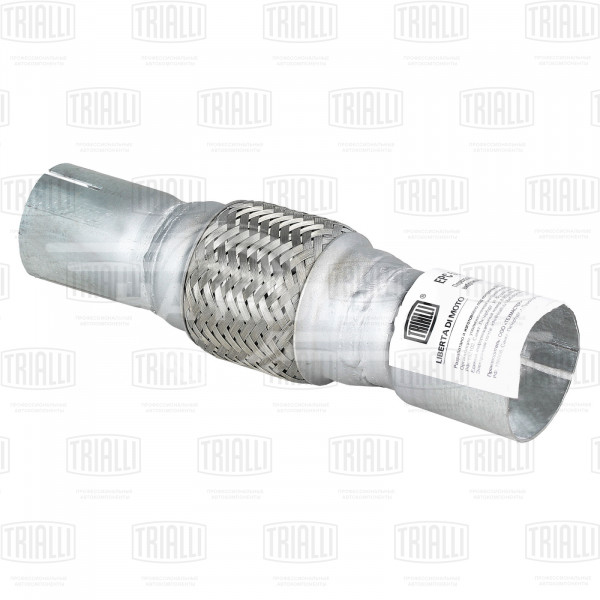 Переходник 50/55 L=250 под хомут с виброкомпенсатором 50х100 (нержавеющая алюминизированная сталь)