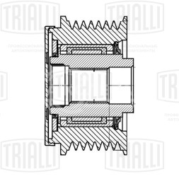 Ролик генератора (обгонная муфта) для автомобиля Nissan Qashqai (06-) 1.6i
