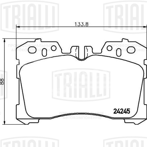 Колодки тормозные дисковые передние для автомобилей Lexus LS (06-)
