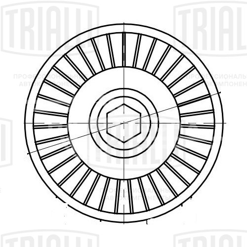 Ролик приводного ремня для автомобилей Opel Vectra C (02-) 2.0i/2.2i (только ролик натяжителя)