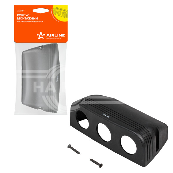 Корпус монтажный для 3 встраиваемых приборов