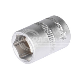 Головка торцевая 1/4" DR шестигранная 13мм пласт. подвес