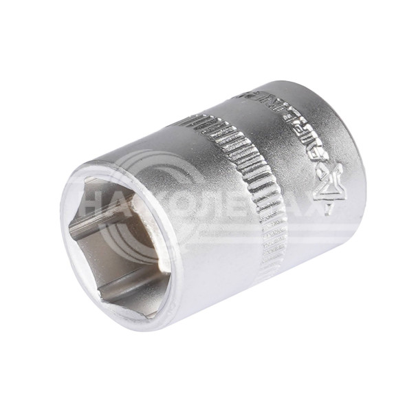 Головка торцевая 1/4&quot; DR шестигранная 13мм пласт. подвес