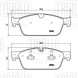 Колодки тормозные для автомобилей Mercedes ML (W166) (11-) дисковые передние 193x72