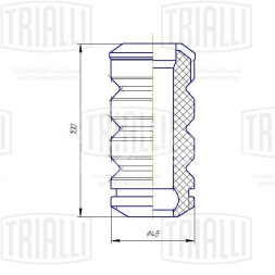 Ремонтный комплект переднего амортизатора (кожух + отбойник) для автомобиля Лада 1119 Kalina