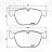 Колодки тормозные для автомобилей BMW X6 (E71) (08-) / X6 (F16) (14-) дисковые передние (в комплекте с датчиком)