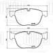 Колодки тормозные для автомобилей BMW X6 (E71) (08-) / X6 (F16) (14-) дисковые передние (в комплекте с датчиком)