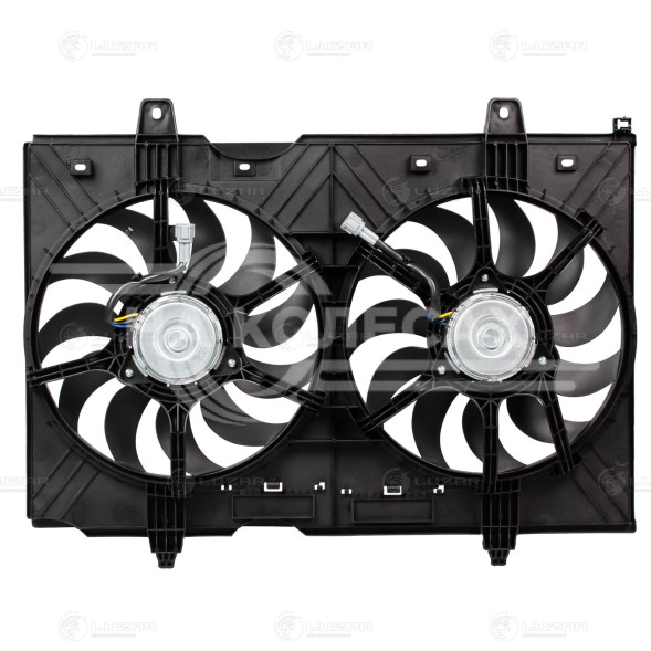 Электровентилятор охлаждения для автомобилей Nissan X-Trail (T31) (07-) (2 вент.) (с кожухом)