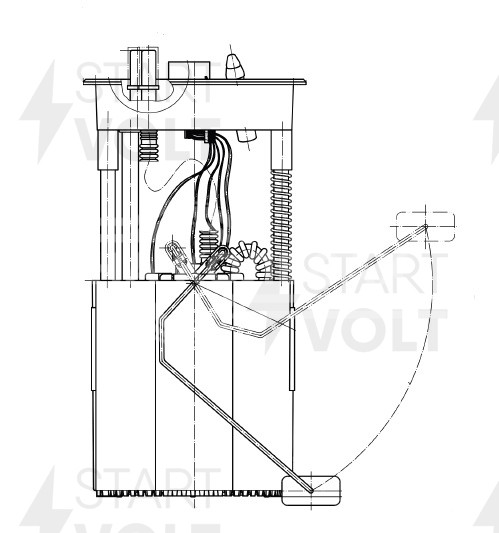 Модуль топливного насоса для автомобилей VAG Fabia II (07-) 1.2i/1.4i/1.6i/Polo (09-) 1.4i