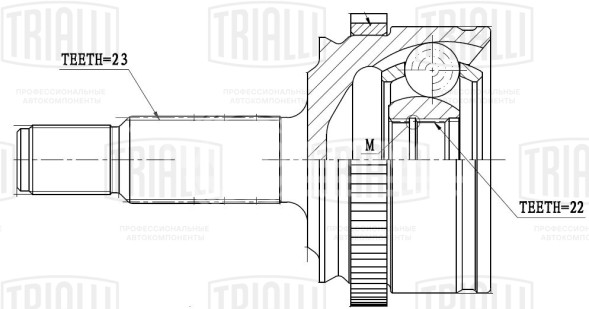ШРУС наружный для автомобилей Лада Vesta SW (15-) (22 шлц.)