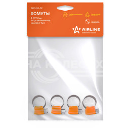 Хомуты 8-12/9,7мм, червячные PRO, усиленные, W1(оцинк.), комплект 4 шт.