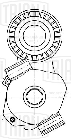 Ролик приводного ремня для автомобилей Ford Transit (06-)/PSA Boxer (06-) 2.2d с натяжным механизмом