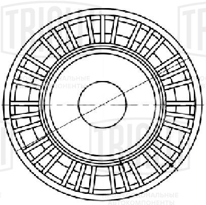 Ролик приводного ремня для автомобилей BMW 5 E60 (03-) 2.5i/3.0i [N52; N53] (только ролик натяжителя) (под ремень 6PK)