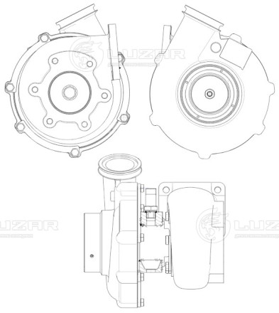 Турбокомпрессор для а/м  MAN TGA (02-)/TGS (07-)  с дв. D2066 (тип K29 ) (d крыл. 68,8 мм)