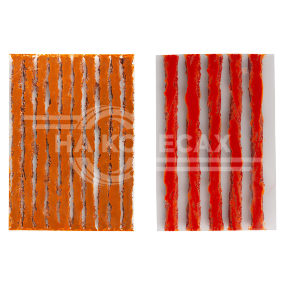 Жгуты для ремонта б/к шин, 3,5*100мм + 6*100мм, 40 шт, коричневые, ПВХ подложка, в пакете