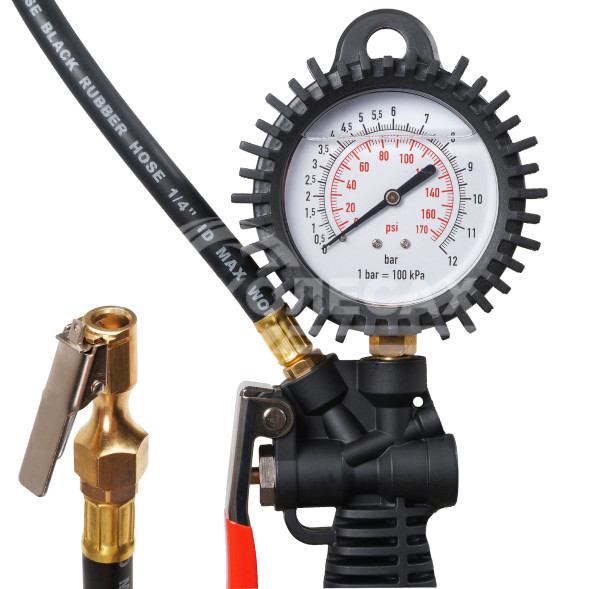 Пистолет для накачки шин 12 АТМ INDUSTRY с манометром