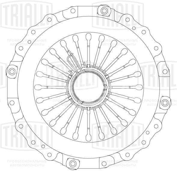 Диск сцепления нажимной (корзина) для автомобилей Scania G 400/P 400/R 400 (03-) (K432-48, K432-56, K432-62)