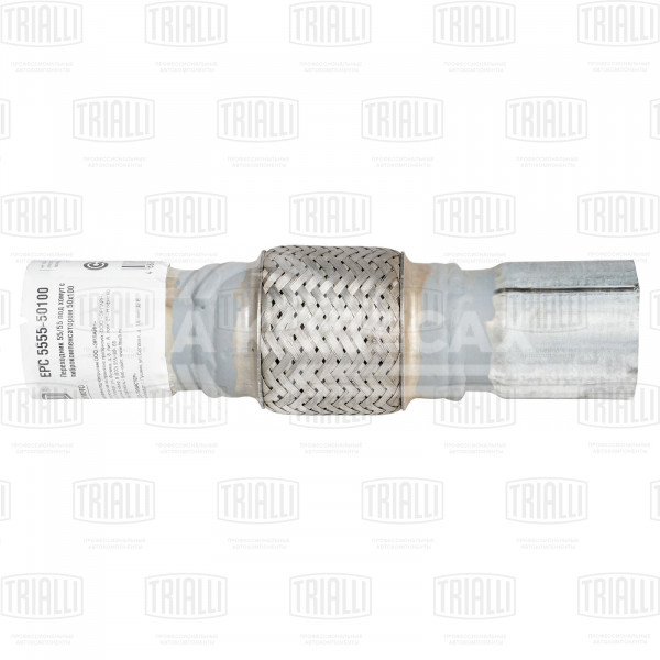 Переходник 55/55 L=250 под хомут с виброкомпенсатором 55х100 (нержавеющая алюминизированная сталь)