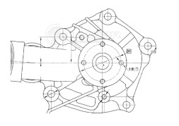 Насос водяной для автомобилей Mitsubishi Outlander (03-) 2.4i [4G69]