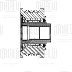 Ролик генератора (обгонная муфта) для автомобиля Hyundai Santa Fe (06-) 2.2d