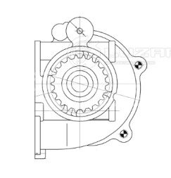 Насос водяной для автомобилей Suzuki Grand Vitara (98-)/Mazda 626 (87-) 2.0D/2.2D