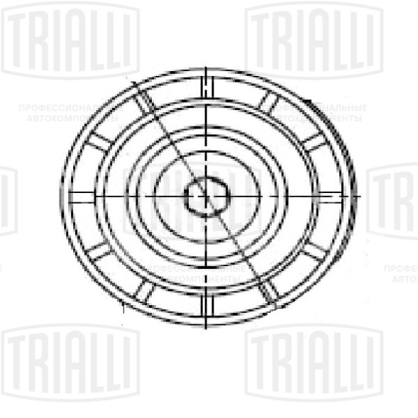Ролик приводного ремня для автомобилей Renault Megane (95-) 1.9dTi (только ролик натяжителя) для натяжителя пружина через кронштейн