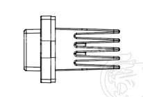 Резистор электровентилятора отопителя для автомобилей Chevrolet Captiva (06-)/Opel Antara (06-) (auto A/C)