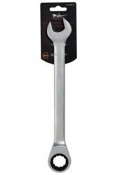 Ключ комбинированный трещоточный 22мм пласт. подвес PRO