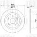 Диск тормозной задний для автомобилей Honda Accord (07-) d=282