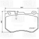 Колодки тормозные для автомобилей Mercedes C (W205) (14-) дисковые передние для тормозной системы AMG
