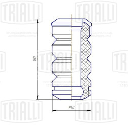 Ремонтный комплект переднего амортизатора (кожух + отбойник) для автомобиля Лада 1118 Лада Kalina